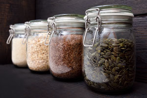 Sealed jars of dried goods can help prevent pantry pests in your Snohomish WA or Everett WA home - Western Exterminator, formerly Pratt Pest